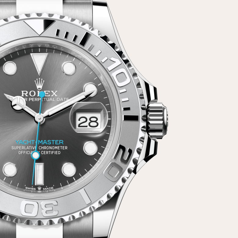 rolex Yacht-Master em Rolesium – combinação de aço Oystersteel e platina, m126622-0001 - Pedrart