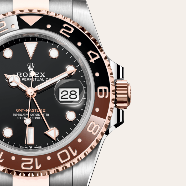 rolex GMT-Master II em Rolesor Everose – combinação de aço Oystersteel e ouro Everose, m126711chnr-0002 - Pedrart