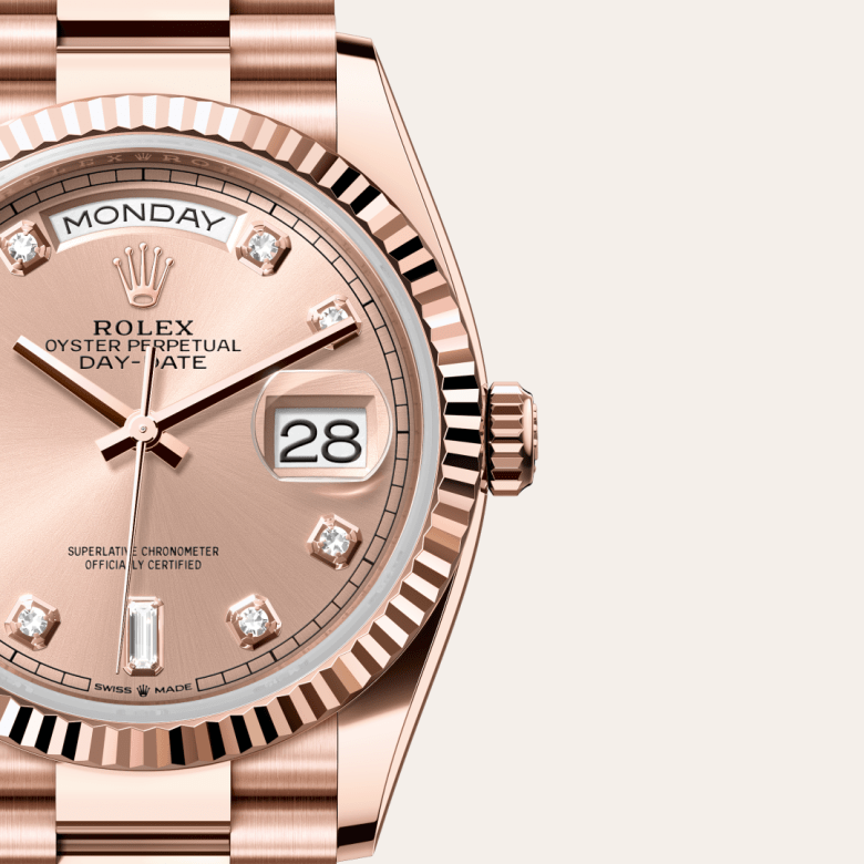 rolex Day-Date em Ouro Everose 18 quilates, m128235-0009 - Pedrart