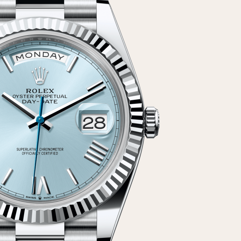 rolex Day-Date em Platina, m228236-0012 - Pedrart