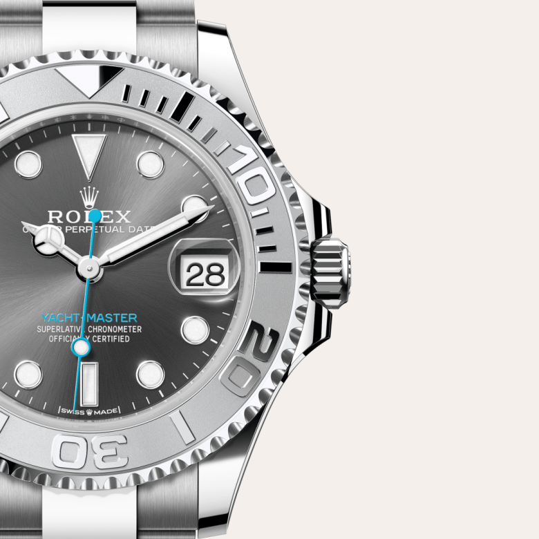 rolex Yacht-Master em Rolesium – combinação de aço Oystersteel e platina, m268622-0002 - Pedrart