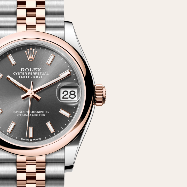 rolex Datejust em Rolesor Everose – combinação de aço Oystersteel e ouro Everose, m278241-0018 - Pedrart