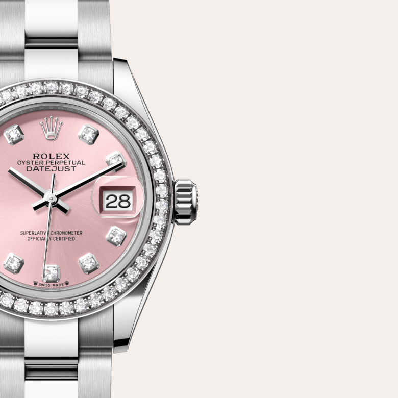 rolex Lady-Datejust em Rolesor branco – combinação de aço Oystersteel e ouro branco, m279384rbr-0004 - Pedrart